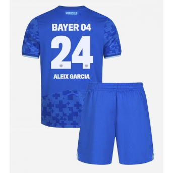 Billige Fotballdrakt Bayer Leverkusen Aleix Garcia #24 Replika Tredjedraktsett Barn 2025-26 Kortermet (med bukser)